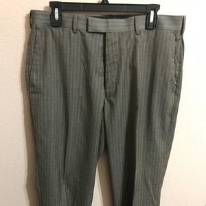 Perry Ellis Gray Pinstripe Dress Pants/Slacks
